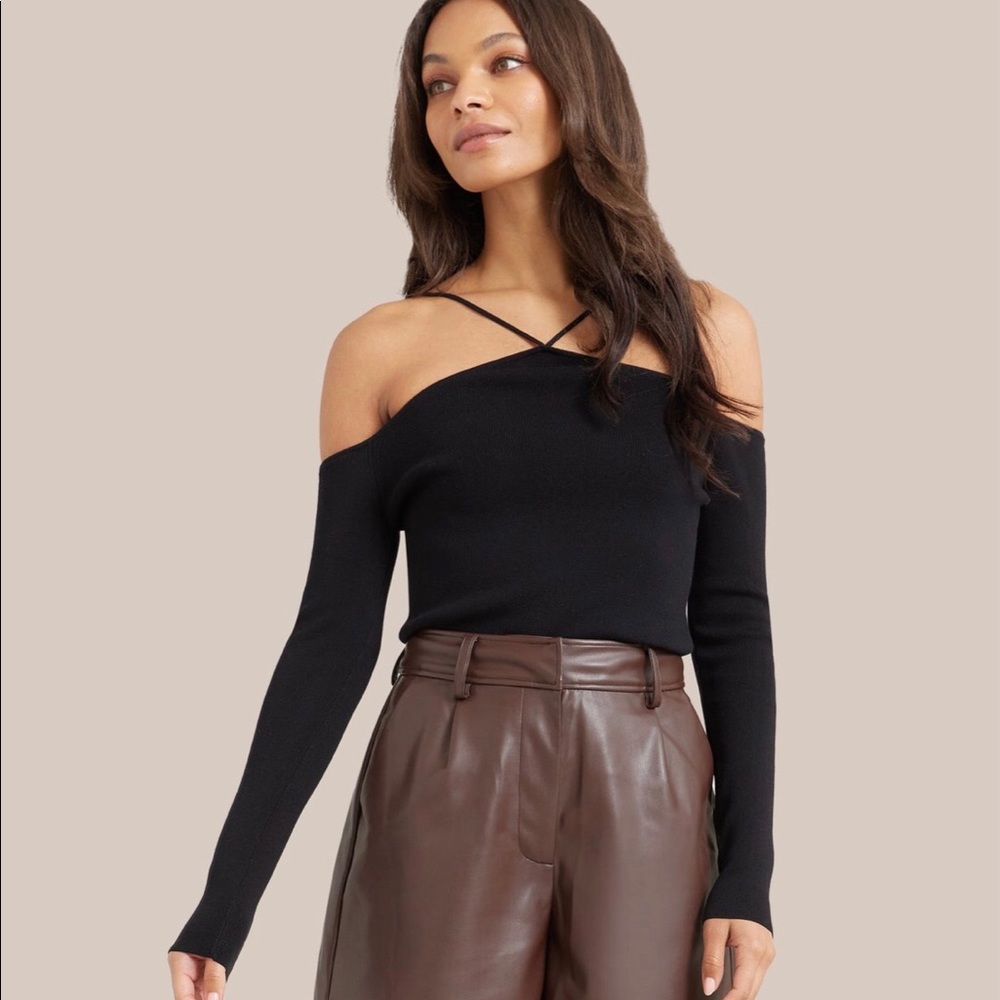 Modern Citizen Adri Halter Cold Shoulder Top BRAND NEW TAGS
